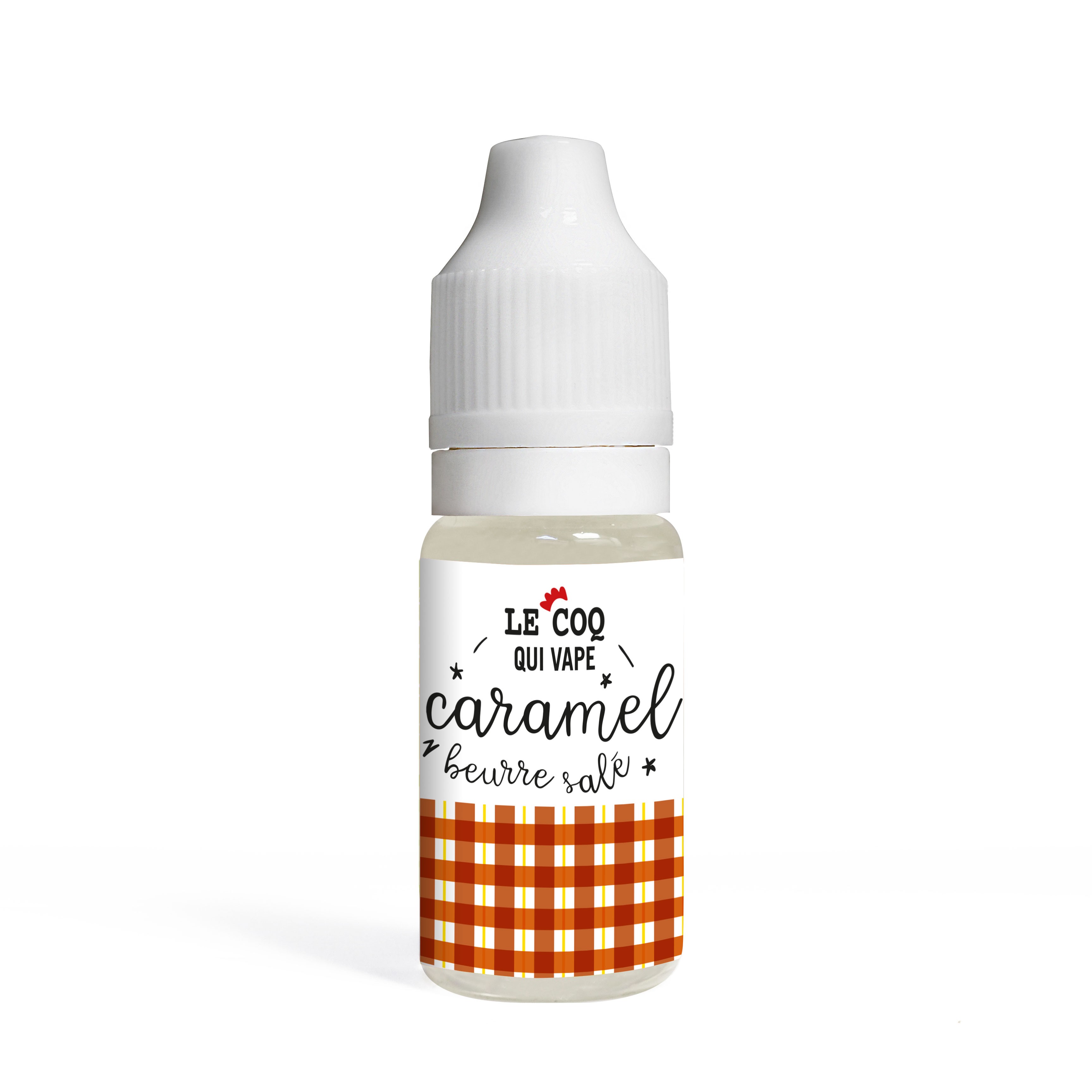 Caramel au beurre Sal flacon 10ml - NOE, EDO, LE COQ QUI VAPE, RUD & GAD